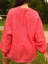 Load image into Gallery viewer, friday+saturday: 76 flag corded crew sweatshirt