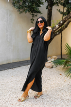 Load image into Gallery viewer, buddy love: carmen cover up maxi dress - black