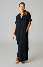 Load image into Gallery viewer, buddy love: carmen cover up maxi dress - black