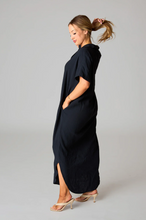 Load image into Gallery viewer, buddy love: carmen cover up maxi dress - black