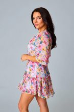 Load image into Gallery viewer, buddy love: polyanna elastic waist mini dress - estate