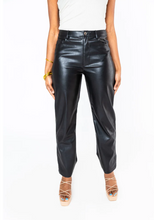 Load image into Gallery viewer, buddy love: gomez vegan leather pants - black