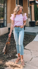 Load image into Gallery viewer, vervet by flying monkey: super high rise slim crop straight jeans - swish