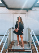 Load image into Gallery viewer, collared button down mini dress