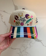 Load image into Gallery viewer, game day doodles football hat
