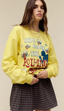 Load image into Gallery viewer, daydreamer: rolling stones here comes the stones boyfriend crew sweatshirt