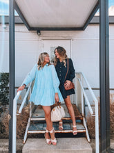 Load image into Gallery viewer, collared button down mini dress