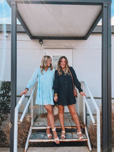 Load image into Gallery viewer, collared button down mini dress