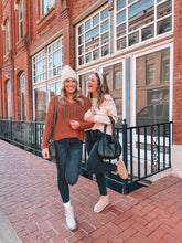 Load image into Gallery viewer, rib off the shoulder pullover knit sweater (adjustable to cowl neck) - natural