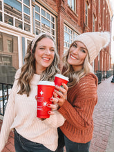 Load image into Gallery viewer, rib off the shoulder pullover knit sweater (adjustable to cowl neck) - natural