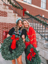 Load image into Gallery viewer, sequin christmas tree sweatshirt - red