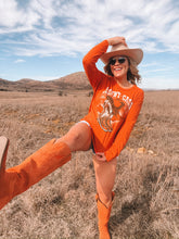 Load image into Gallery viewer, daydreamer: johnny cash boots and hat long sleeve crew tee