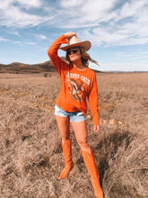Load image into Gallery viewer, daydreamer: johnny cash boots and hat long sleeve crew tee