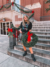 Load image into Gallery viewer, merry everything puff sleeve sweater - black