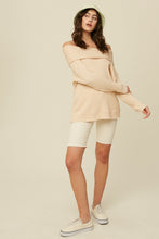 Load image into Gallery viewer, ribbed off the shoulder knit sweater