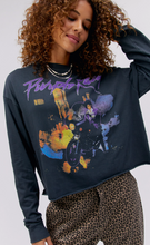 Load image into Gallery viewer, daydreamer: prince purple rain long sleeve crop tee
