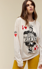 Load image into Gallery viewer, daydreamer: sun records x elvis king of hearts long sleeve merch tee
