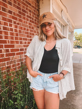 Load image into Gallery viewer, stripe button down woven shirt - black/white