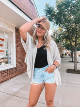 Load image into Gallery viewer, stripe button down woven shirt - black/white