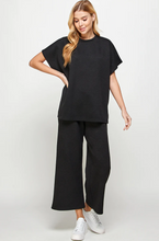 Load image into Gallery viewer, casual textured set - black