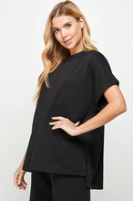 Load image into Gallery viewer, casual textured set - black