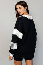 Load image into Gallery viewer, collared prep colorblock loose fit top - available in two colors