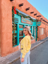 Load image into Gallery viewer, cotton knit stitch detail sweatshirt top - neon lime