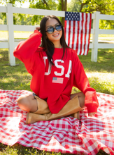 Load image into Gallery viewer, *PREORDER* charlie southern: USA flag mockneck sweatshirt