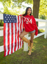 Load image into Gallery viewer, *PREORDER* charlie southern: USA flag mockneck sweatshirt