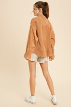 Load image into Gallery viewer, shacket: corduroy front one pocket shirt