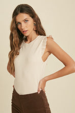 Load image into Gallery viewer, casual ruffle sleeve tank top - available in 2 colors