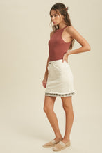 Load image into Gallery viewer, ribbed high neck round neck tank top