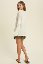 Load image into Gallery viewer, button down v-neck sweater - cream