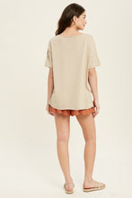 Load image into Gallery viewer, oversized drop shoulder knit top - champagne
