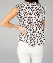 Load image into Gallery viewer, buddy love victoria ruffle detail top meow