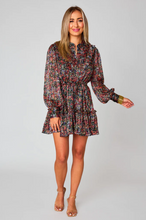 Load image into Gallery viewer, buddy love: celia long sleeve mini dress - babys breath