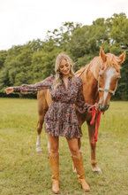 Load image into Gallery viewer, buddy love: celia long sleeve mini dress - babys breath