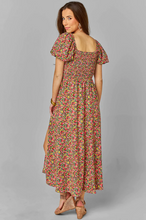 Load image into Gallery viewer, buddy love: babs smocked midi dress - rosebud