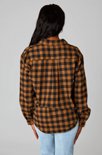 Load image into Gallery viewer, buddy love: portia plaid button up top - gingerbread