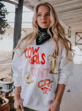 Load image into Gallery viewer, charlie southern: cowgirls don't cry sweatshirt