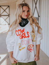 Load image into Gallery viewer, charlie southern: cowgirls don't cry sweatshirt