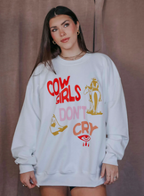 Load image into Gallery viewer, charlie southern: cowgirls don't cry sweatshirt