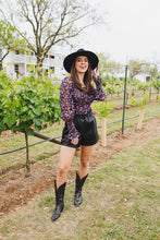 Load image into Gallery viewer, buddylove: cassie smocked long sleeve top - mystic