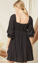 Load image into Gallery viewer, square neck black dress