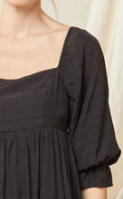 Load image into Gallery viewer, square neck black dress