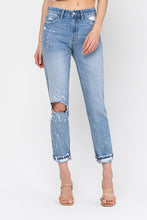 Load image into Gallery viewer, flying monkey: high rise distressed boyfriend crop jean