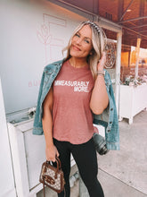 Load image into Gallery viewer, amanda moore designs - immesaurably more tee - mauve