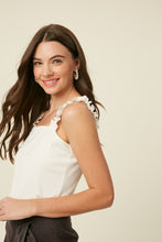 Load image into Gallery viewer, ruffle knit tank top
