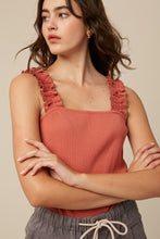 Load image into Gallery viewer, ruffle knit tank top
