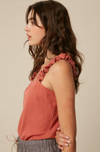 Load image into Gallery viewer, ruffle knit tank top